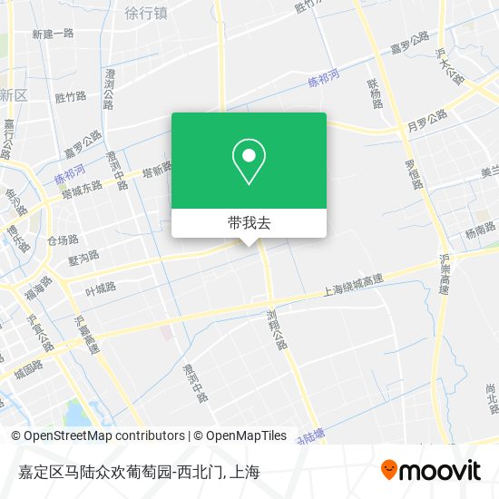 嘉定区马陆众欢葡萄园-西北门地图