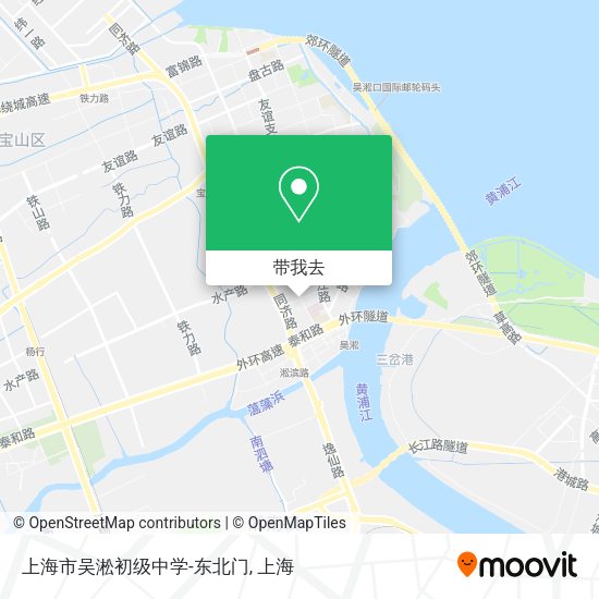 上海市吴淞初级中学-东北门地图