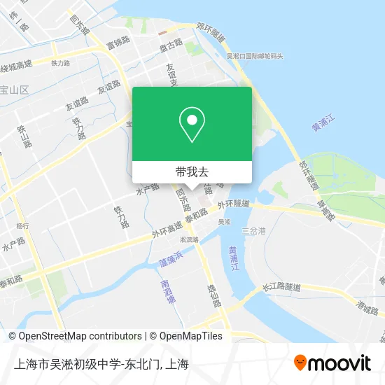 上海市吴淞初级中学-东北门地图