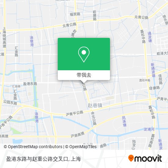 盈港东路与赵重公路交叉口地图