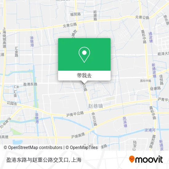 盈港东路与赵重公路交叉口地图