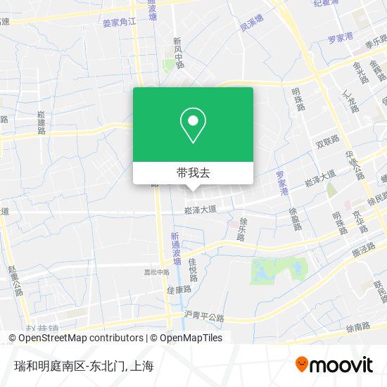 瑞和明庭南区-东北门地图