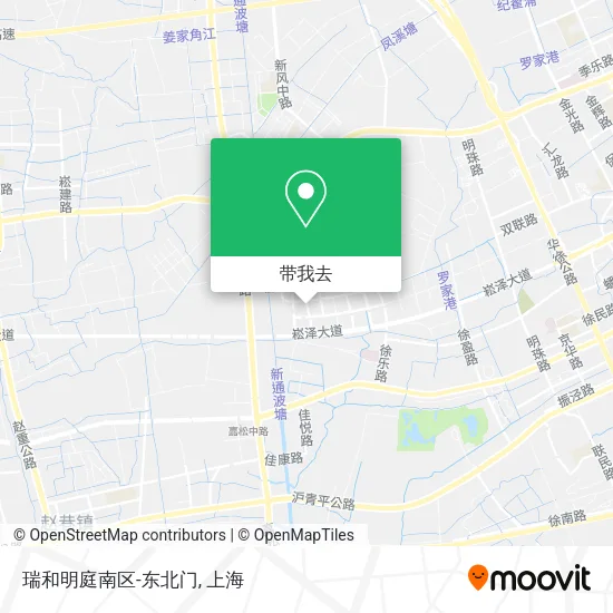 瑞和明庭南区-东北门地图