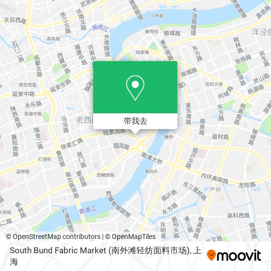 South Bund Fabric Market (南外滩轻纺面料市场)地图