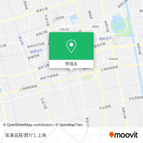 富康花苑-西1门地图