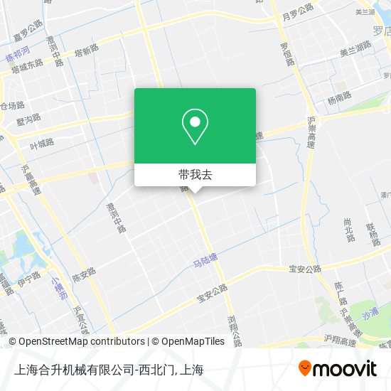 上海合升机械有限公司-西北门地图
