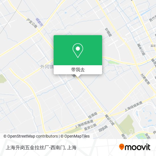 上海升岗五金拉丝厂-西南门地图
