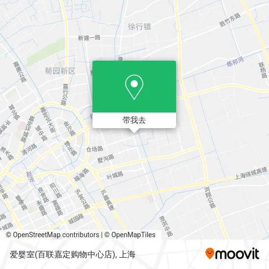 爱婴室(百联嘉定购物中心店)地图