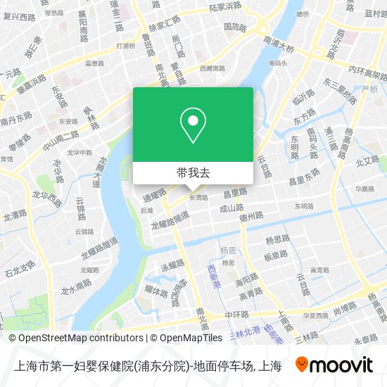 上海市第一妇婴保健院(浦东分院)-地面停车场地图