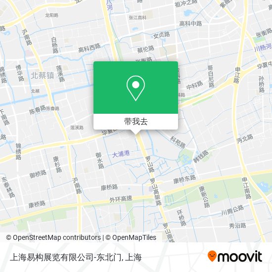 上海易构展览有限公司-东北门地图