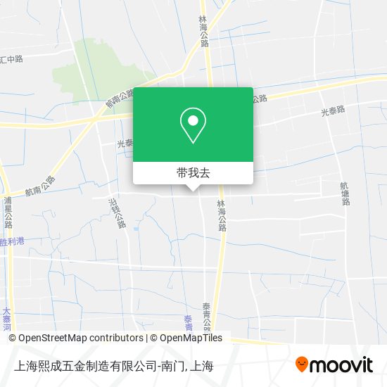 上海熙成五金制造有限公司-南门地图