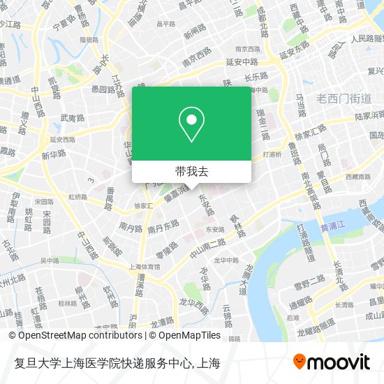 复旦大学上海医学院快递服务中心地图