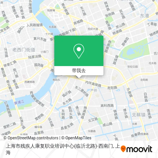 上海市残疾人康复职业培训中心(临沂北路)-西南门地图