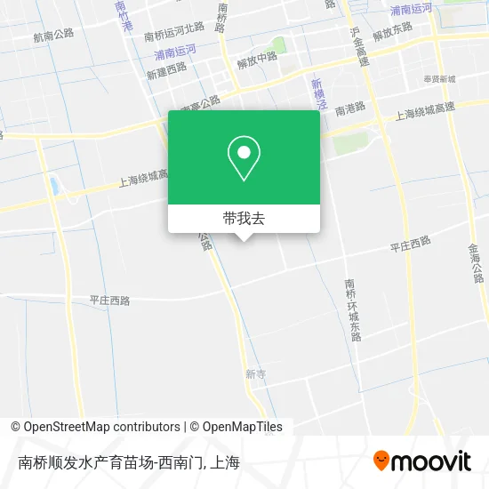 南桥顺发水产育苗场-西南门地图
