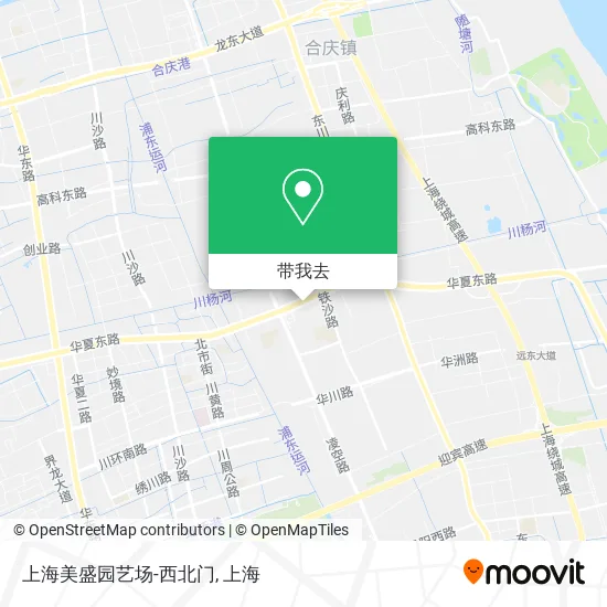 上海美盛园艺场-西北门地图