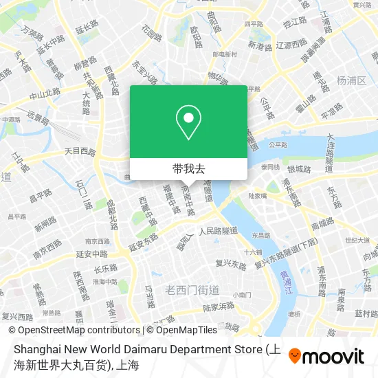 Shanghai New World Daimaru Department Store (上海新世界大丸百货)地图