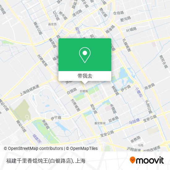 福建千里香馄饨王(白银路店)地图