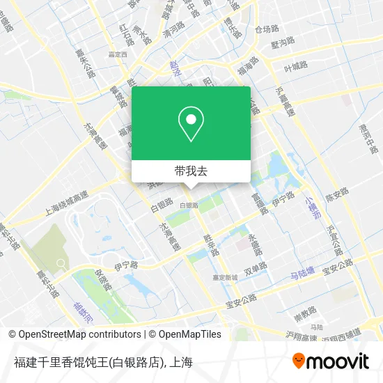 福建千里香馄饨王(白银路店)地图