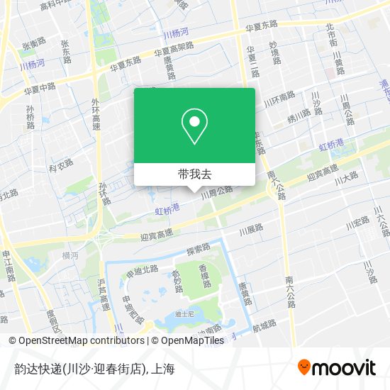 韵达快递(川沙·迎春街店)地图