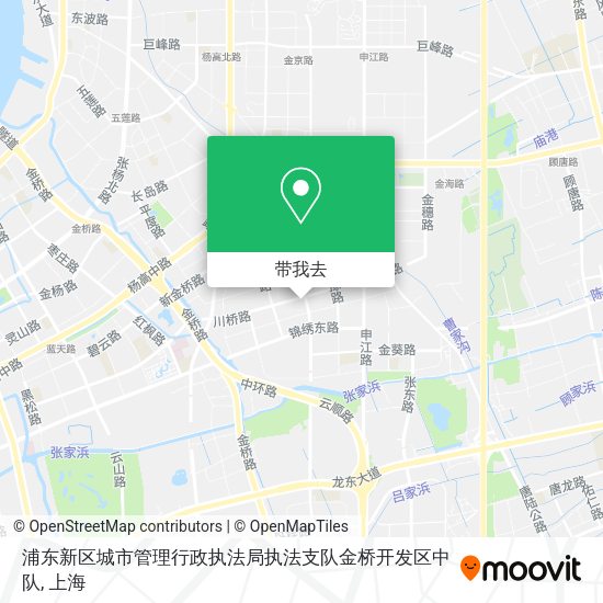 浦东新区城市管理行政执法局执法支队金桥开发区中队地图