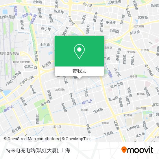 特来电充电站(凯虹大厦)地图