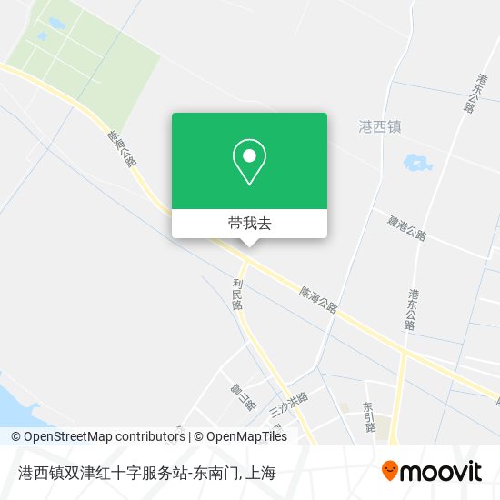 港西镇双津红十字服务站-东南门地图