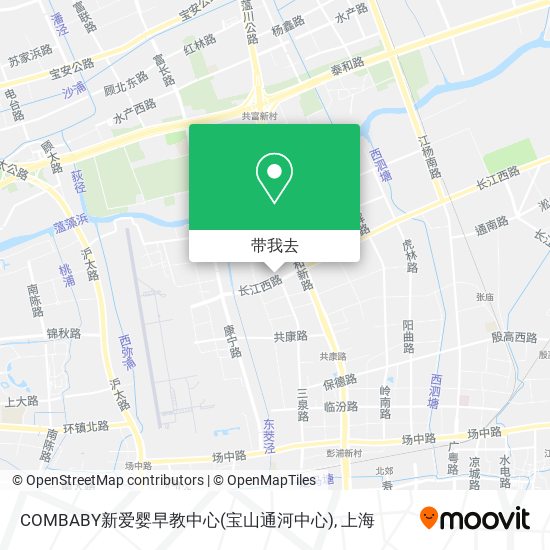 COMBABY新爱婴早教中心(宝山通河中心)地图