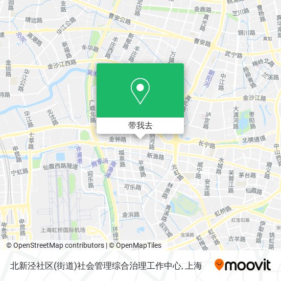 北新泾社区(街道)社会管理综合治理工作中心地图