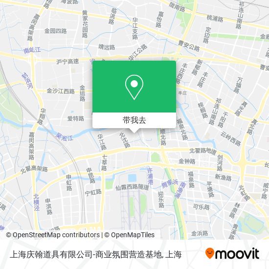 上海庆翰道具有限公司-商业氛围营造基地地图