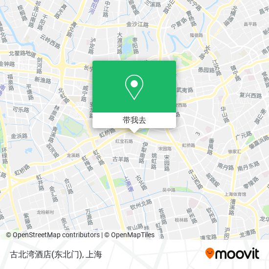 古北湾酒店(东北门)地图
