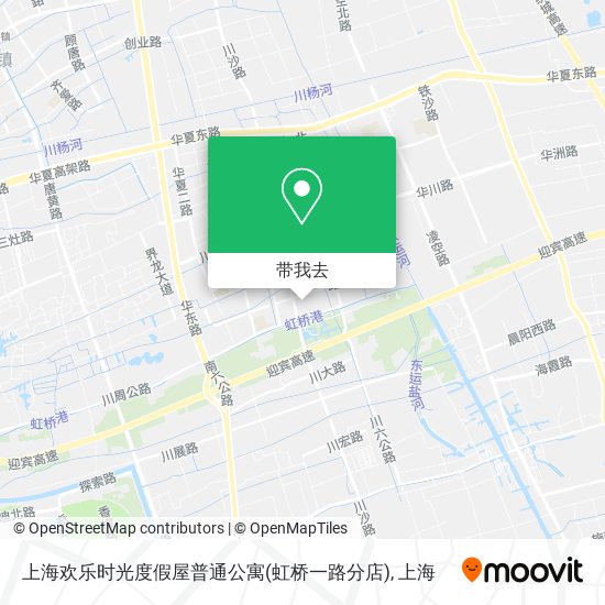 上海欢乐时光度假屋普通公寓(虹桥一路分店)地图