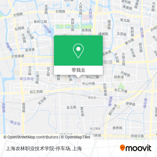 上海农林职业技术学院-停车场地图