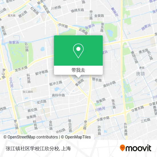 张江镇社区学校江欣分校地图
