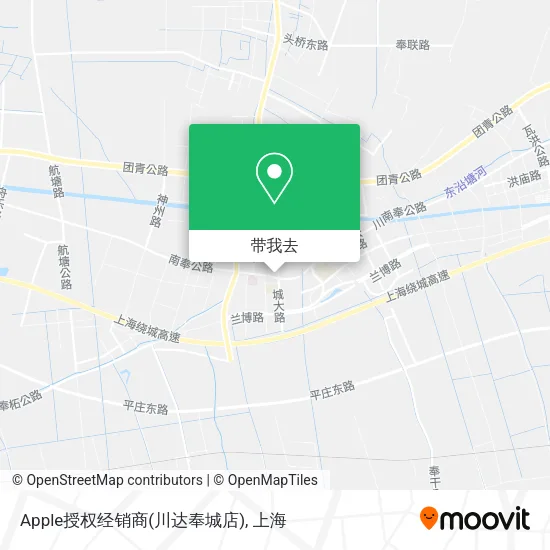 Apple授权经销商(川达奉城店)地图