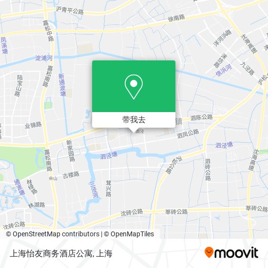 上海怡友商务酒店公寓地图