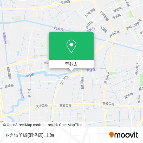 冬之情羊绒(泗泾店)地图