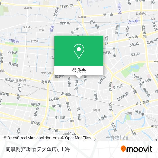 周黑鸭(巴黎春天大华店)地图