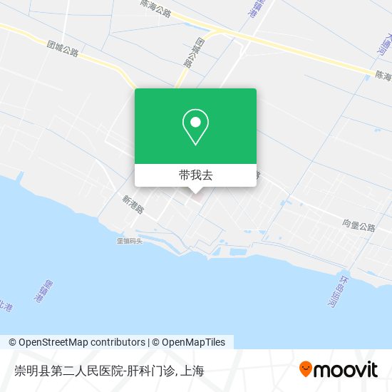 崇明县第二人民医院-肝科门诊地图