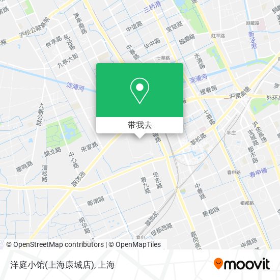 洋庭小馆(上海康城店)地图