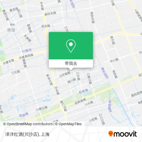 泽洋红酒(川沙店)地图