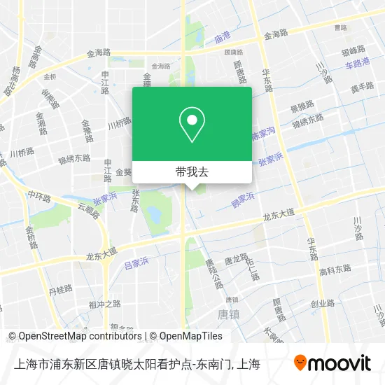 上海市浦东新区唐镇晓太阳看护点-东南门地图