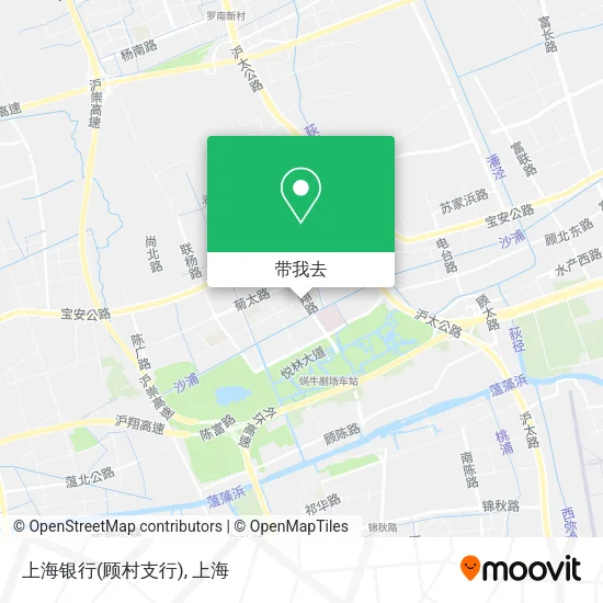 上海银行(顾村支行)地图