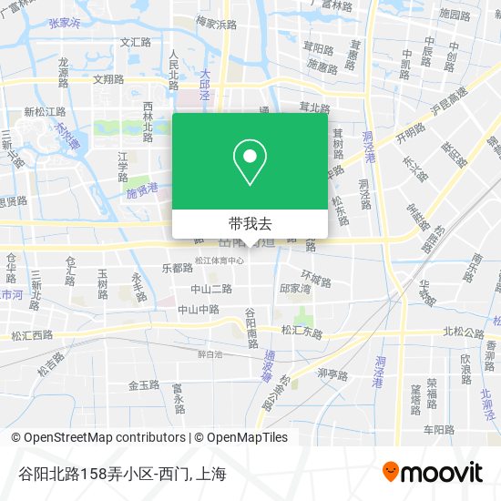 谷阳北路158弄小区-西门地图