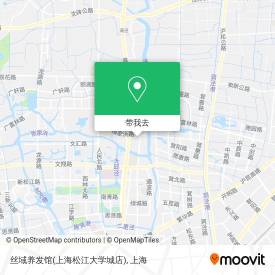 丝域养发馆(上海松江大学城店)地图
