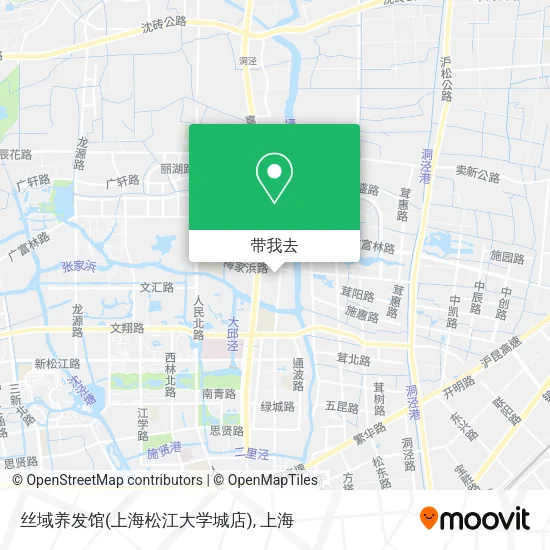 丝域养发馆(上海松江大学城店)地图