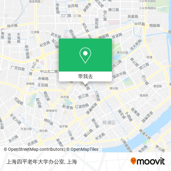 上海四平老年大学办公室地图