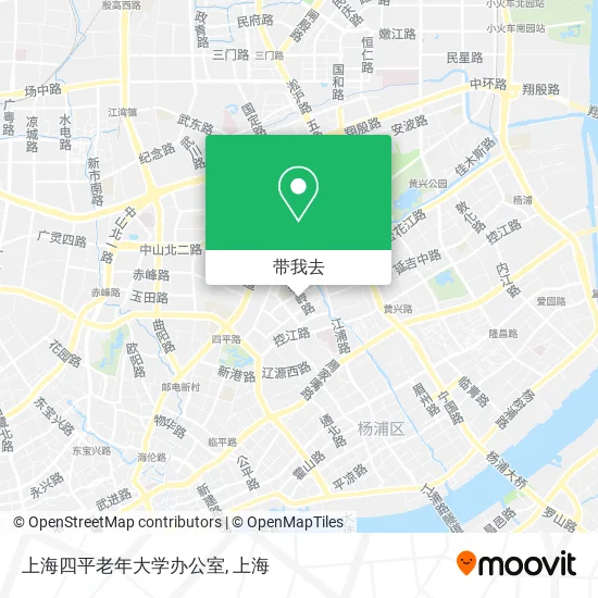 上海四平老年大学办公室地图