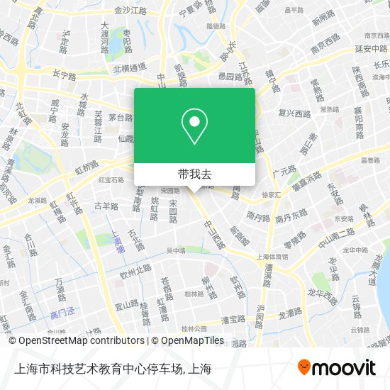 上海市科技艺术教育中心停车场地图
