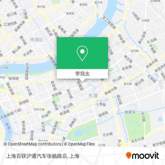 上海百联沪通汽车张杨路店地图