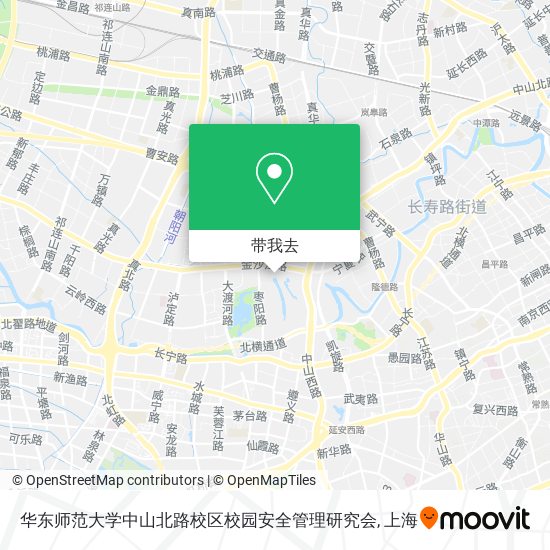 华东师范大学中山北路校区校园安全管理研究会地图